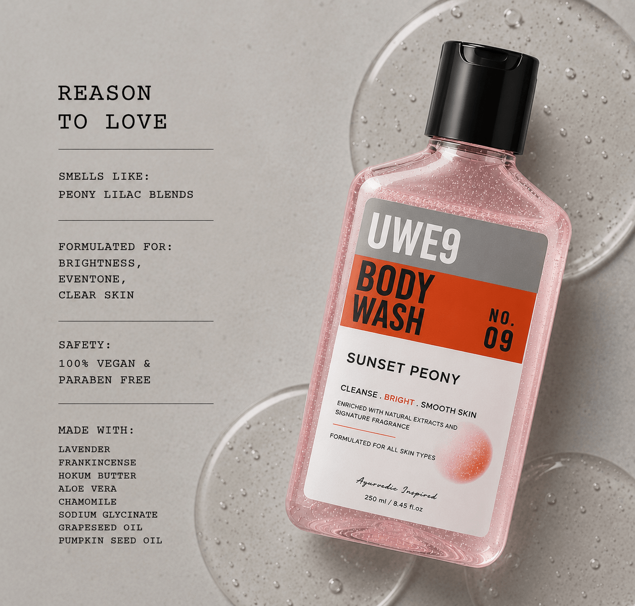 Sunset Peony Body Wash